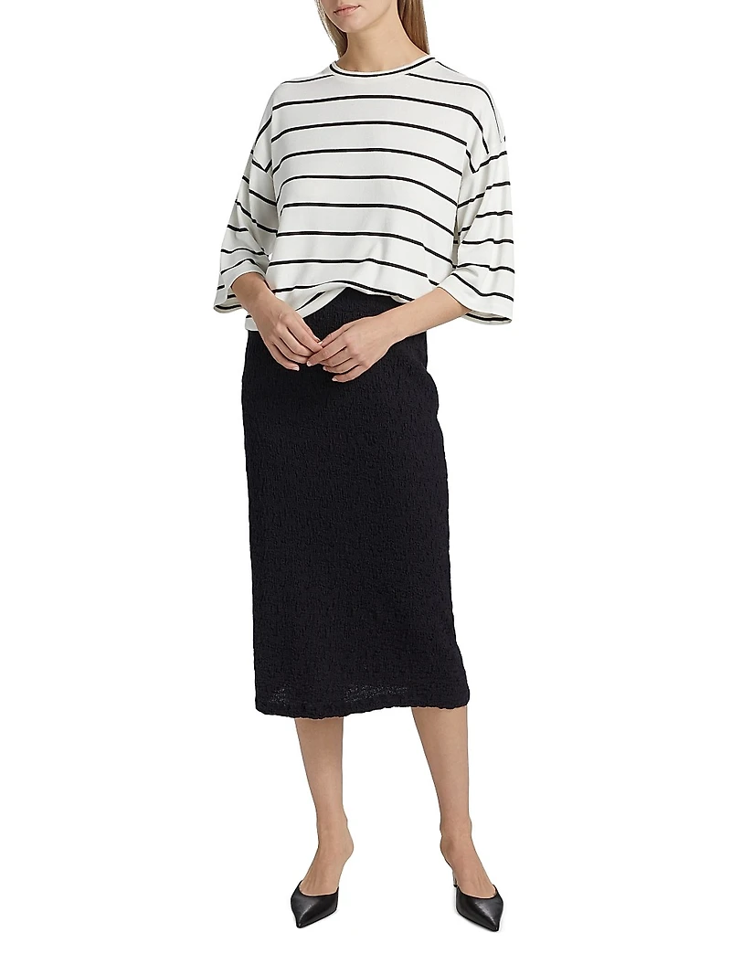 Striped Wide Sleeve T-Shirt