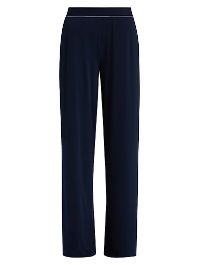 Straight-Fit Pull-On Pants