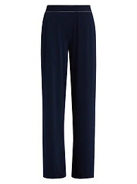 Straight-Fit Pull-On Pants