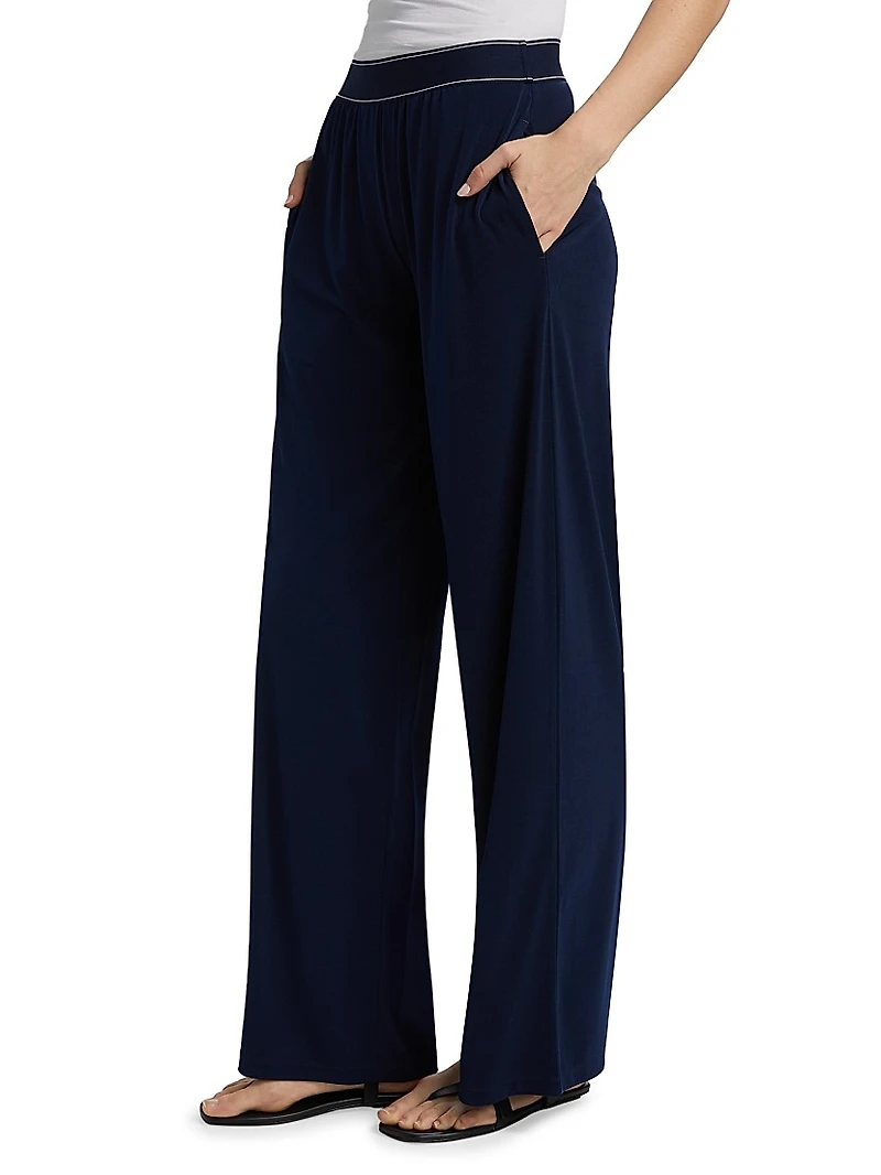 Straight-Fit Pull-On Pants