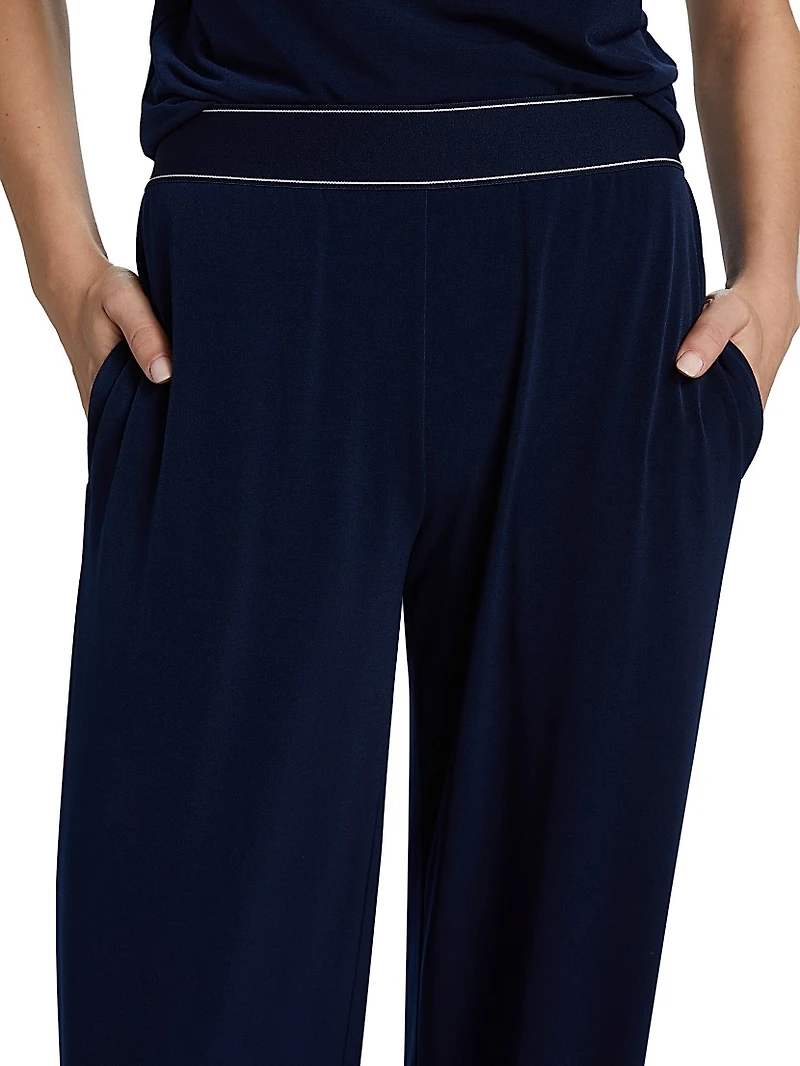 Straight-Fit Pull-On Pants
