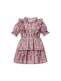Baby Girl's, Little Girl's & Floral Ruffle-Trim Dress