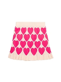 Little Girl's & Heart Sweet Knit Set