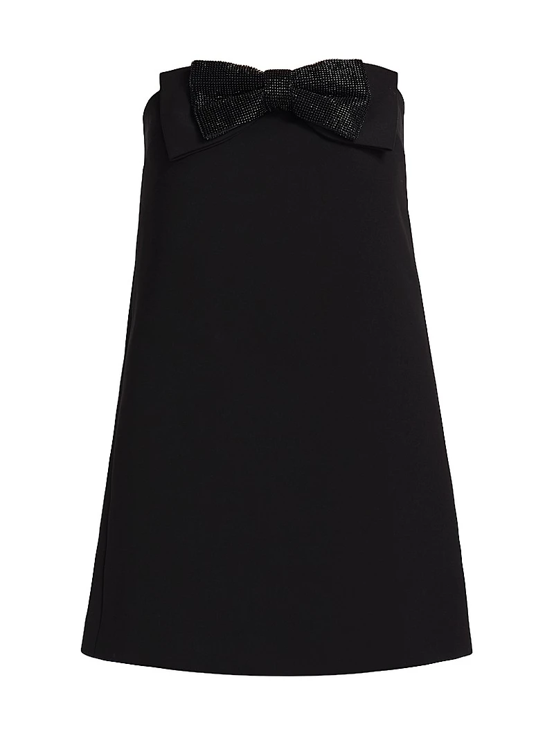 Diamanté Crepe Bandeau Minidress