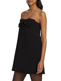 Diamanté Crepe Bandeau Minidress