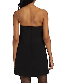 Diamanté Crepe Bandeau Minidress