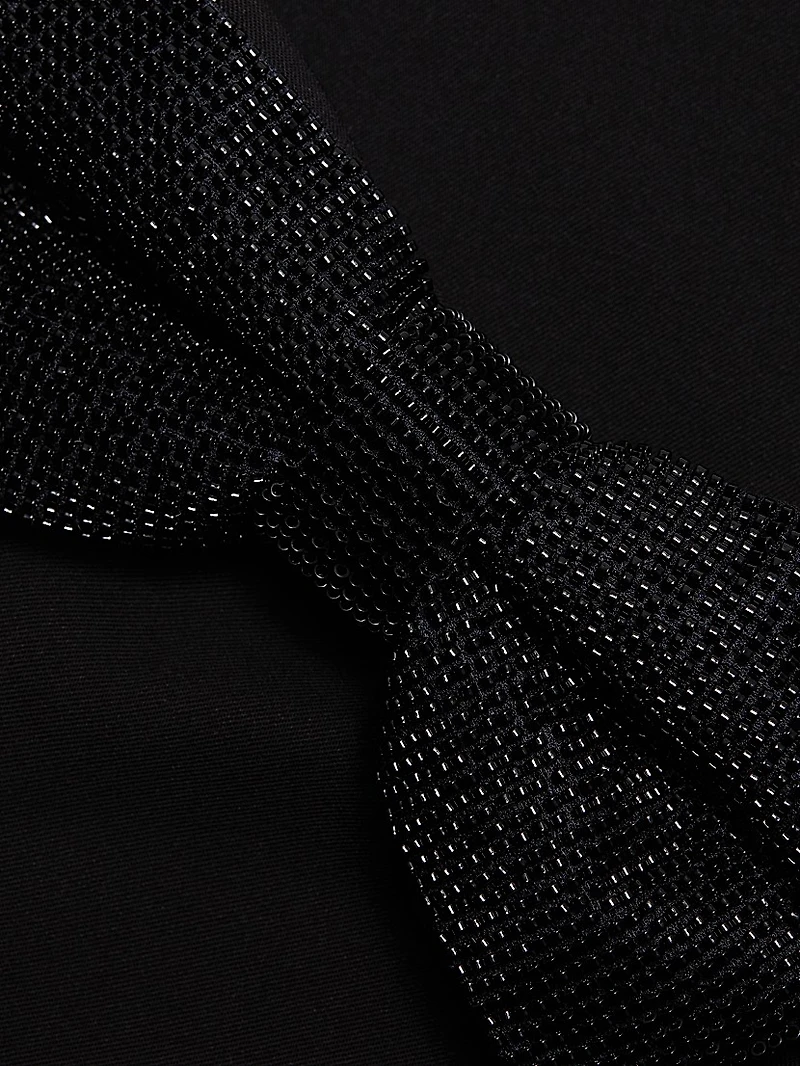 Diamanté Crepe Bandeau Minidress