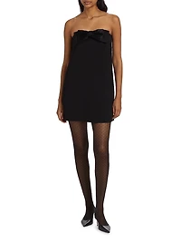 Diamanté Crepe Bandeau Minidress