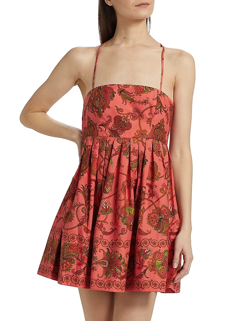 Leo Floral Cotton Minidress