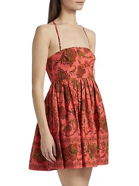 Leo Floral Cotton Minidress