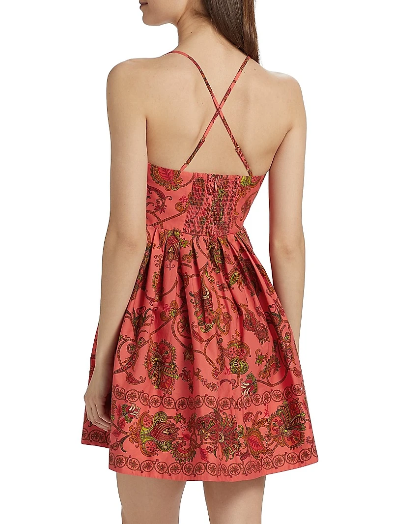 Leo Floral Cotton Minidress