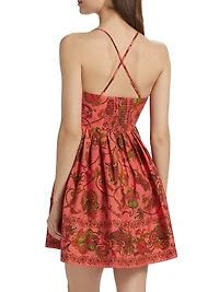 Leo Floral Cotton Minidress