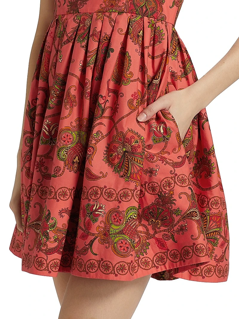 Leo Floral Cotton Minidress