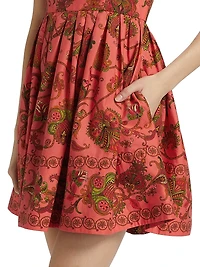 Leo Floral Cotton Minidress