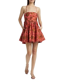 Leo Floral Cotton Minidress