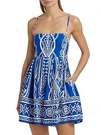 Leo Floral Babydoll Minidress