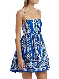 Leo Floral Babydoll Minidress