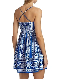 Leo Floral Babydoll Minidress