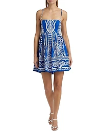 Leo Floral Babydoll Minidress