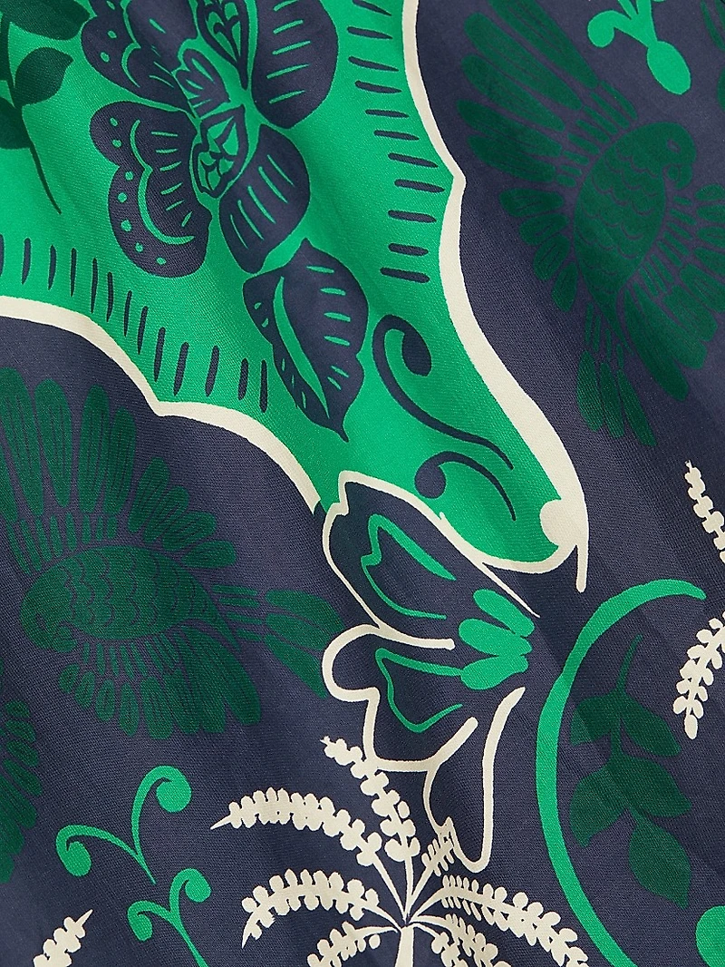 Montauk Cotton Puff-Sleeve Minidress