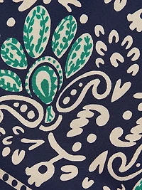 Helena Paisley Cotton Poplin Crop Top