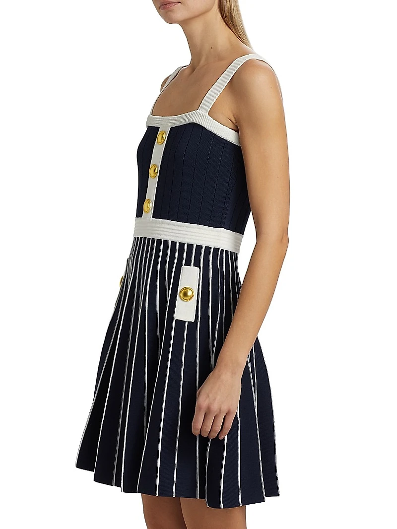 Aurora Knit Fit & Flare Minidress