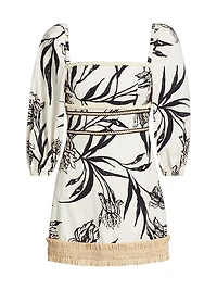 Iris Floral Fit & Flare Minidress