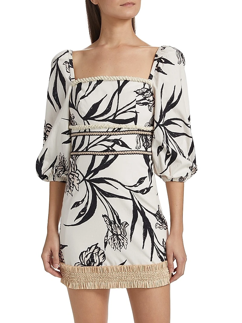 Iris Floral Fit & Flare Minidress