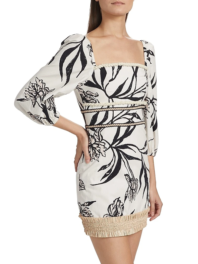 Iris Floral Fit & Flare Minidress