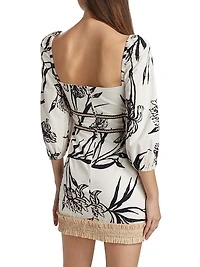 Iris Floral Fit & Flare Minidress