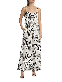 Iris Floral Peplum Top