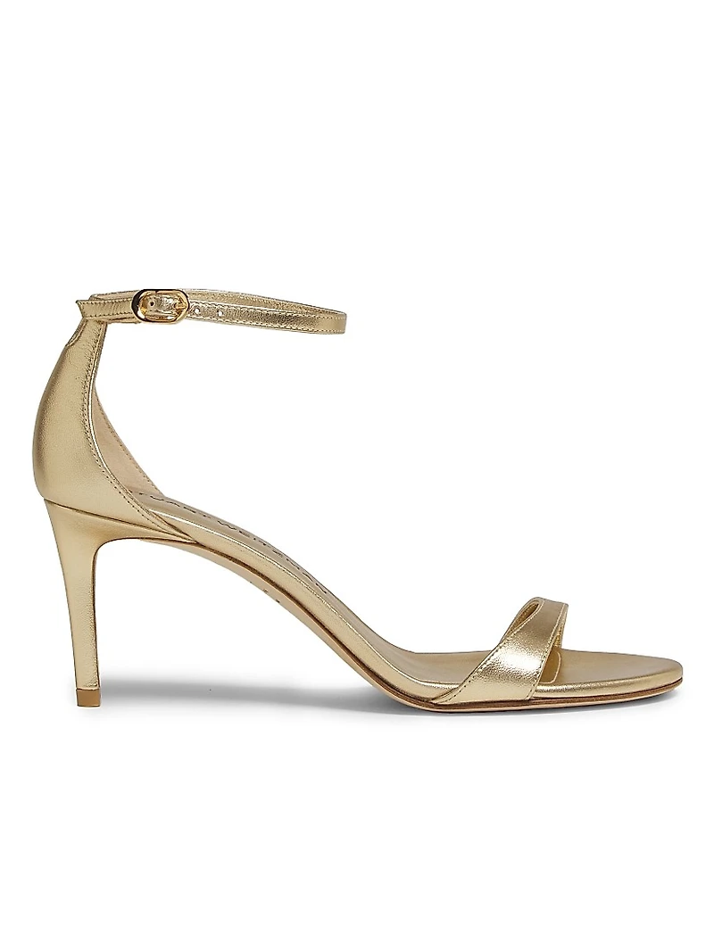 Nudist II 75MM Metallic Leather Sandals