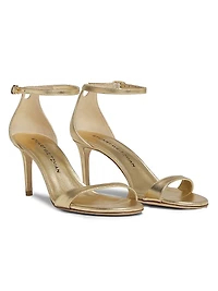 Nudist II 75MM Metallic Leather Sandals