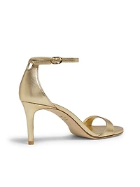 Nudist II 75MM Metallic Leather Sandals
