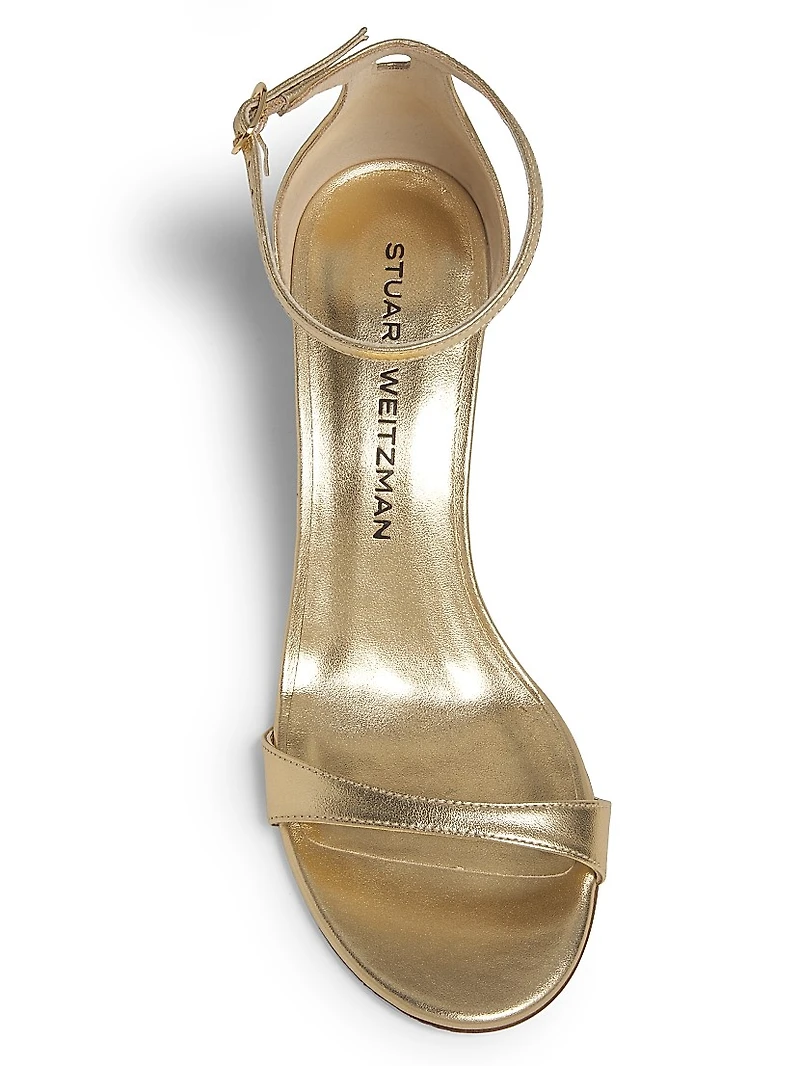 Nudist II 75MM Metallic Leather Sandals