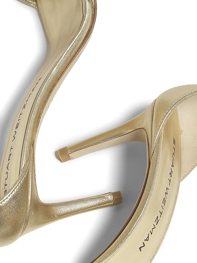 Nudist II 75MM Metallic Leather Sandals