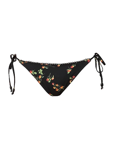 Floral Print Triangle Swim Bottoms