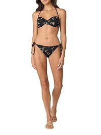 Floral Print Triangle Swim Bottoms