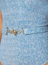 Belted One-Piece Swimsuit