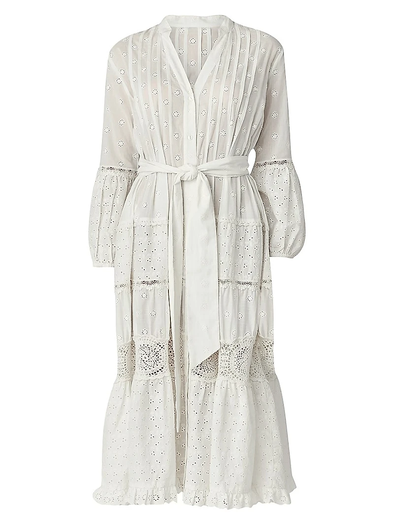 Milos Cotton Eyelet Dress