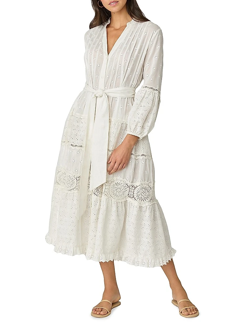 Milos Cotton Eyelet Dress