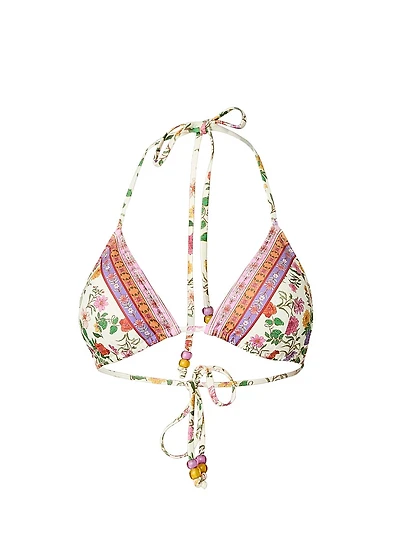 Floral Triangle Bikini Top