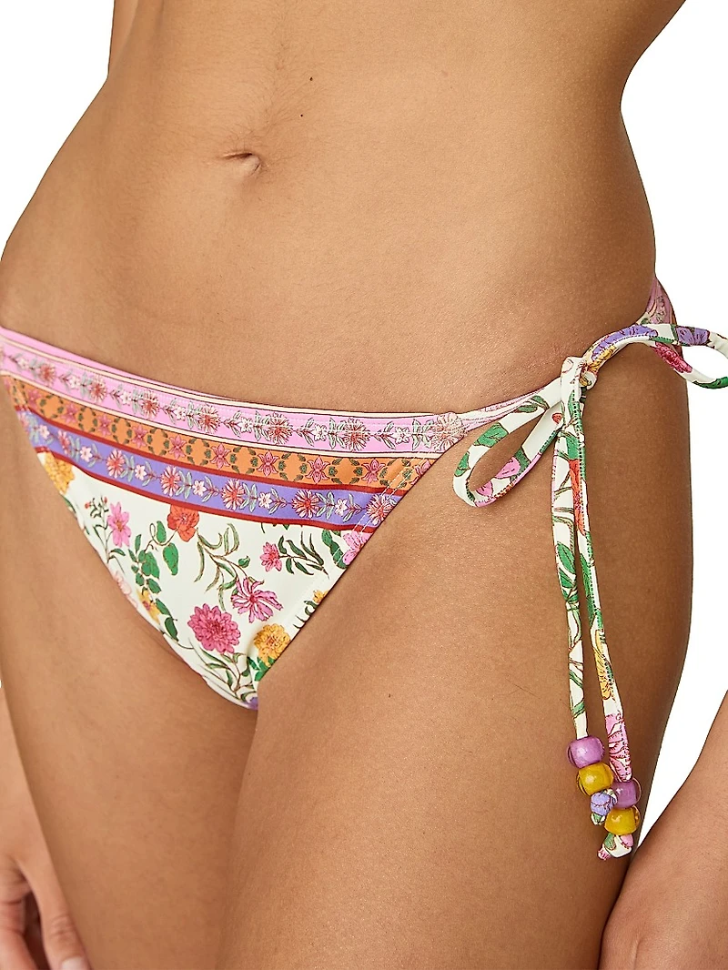 Floral Beaded Bikini Bottom
