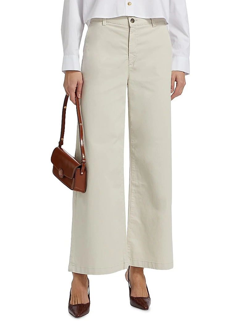 Caden Mid-Rise Wide-Leg Pants