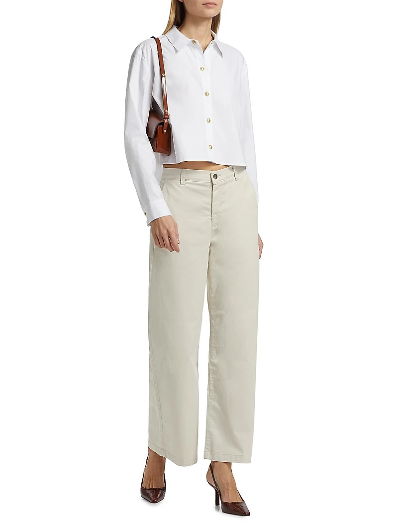 Caden Mid-Rise Wide-Leg Pants