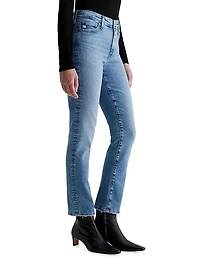 Mari Straight-Leg Crop Jeans