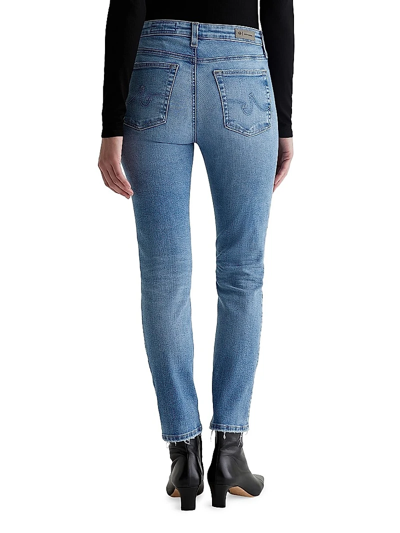 Mari Straight-Leg Crop Jeans