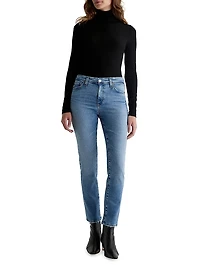Mari Straight-Leg Crop Jeans