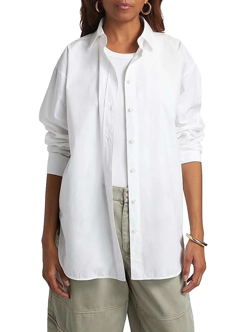 Exaggerated Cotton Oversized Shirt