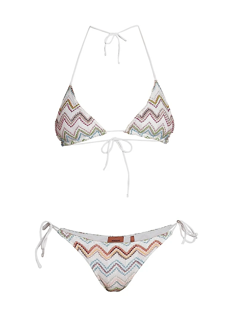 Shimmer Knit String Bikini
